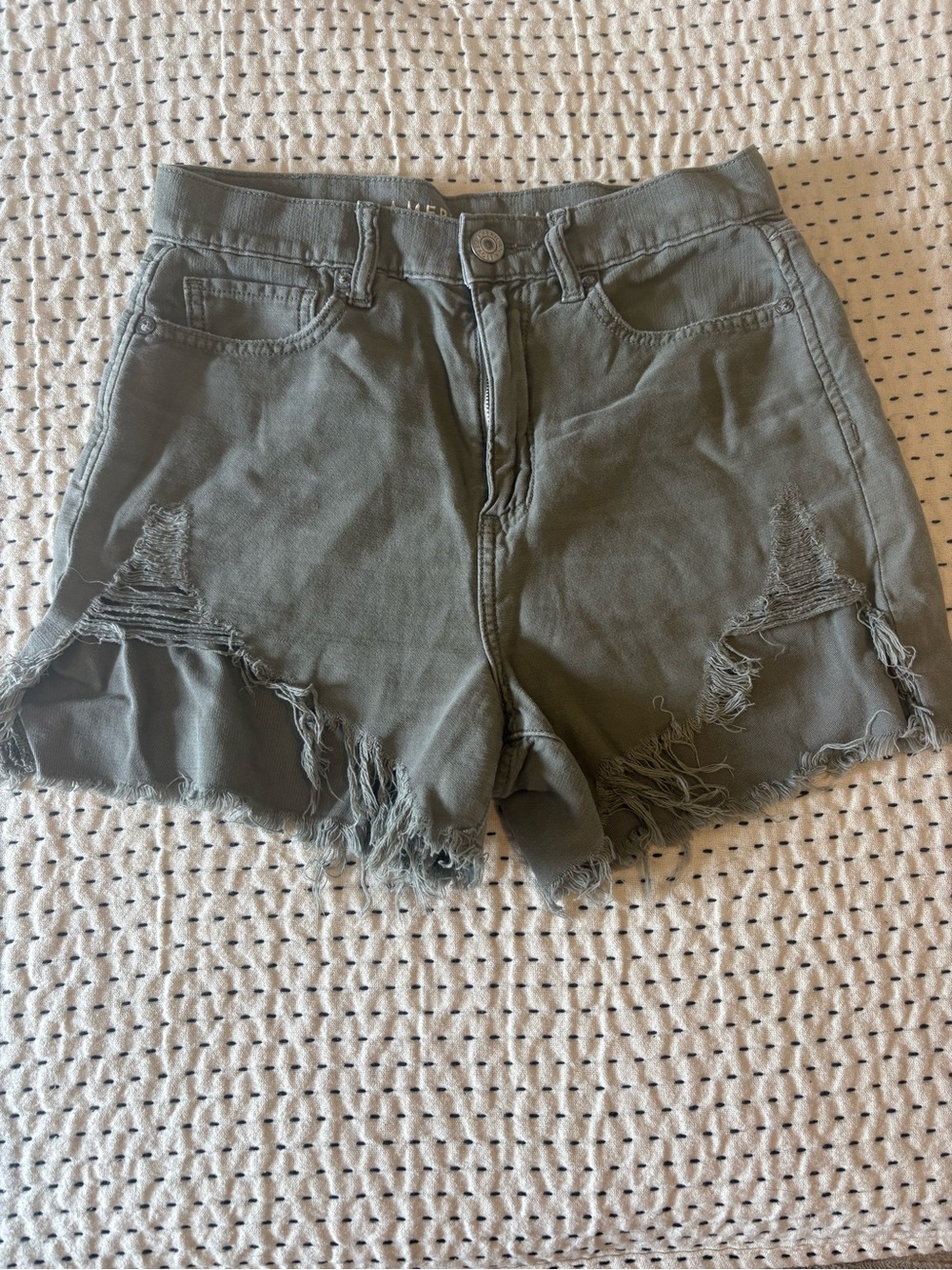 Distressed American Eagle Mom Shorts